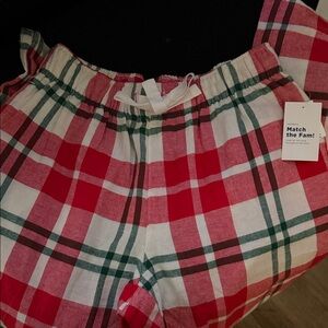 Old Navy Red and Green Plaid Pajama PJ’s